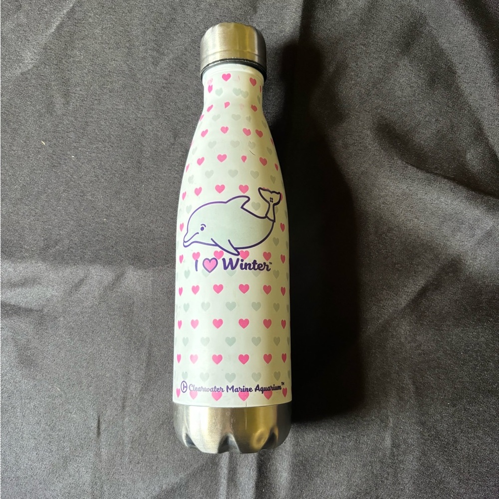 I Love Winter water bottle